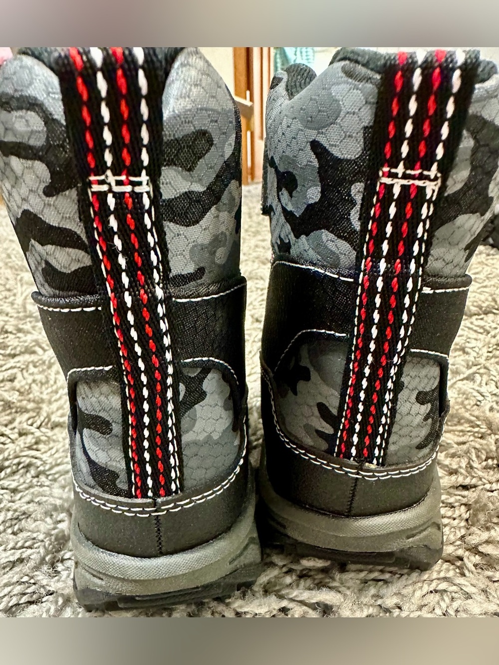 Carter's Black and Gray Camo Kids Winter Boots - Picture 13 of 13